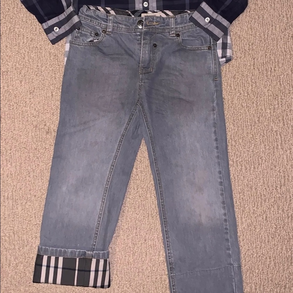 Burberry shirt and pants 5Y/6Y